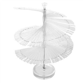 Color Chart Spiral Display With Stand Clear Diamond Nail Supplies