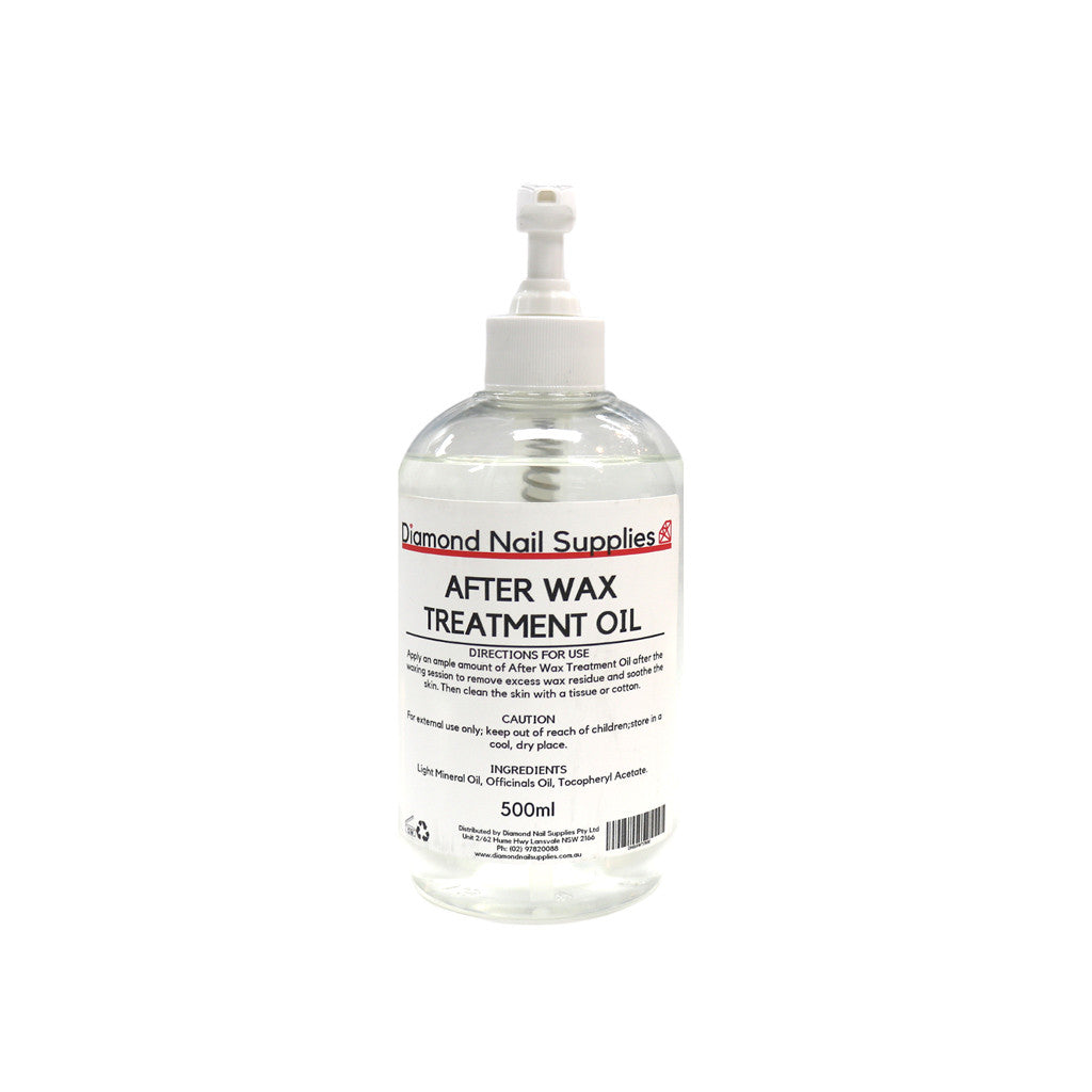 After Wax Treament Oil Clear 500ml - Natural Scent Diamond Nail Supplies