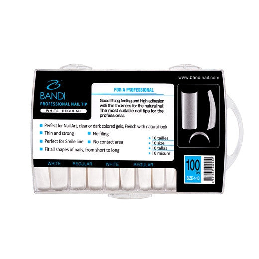 Regular Tips White 100pc Diamond Nail Supplies