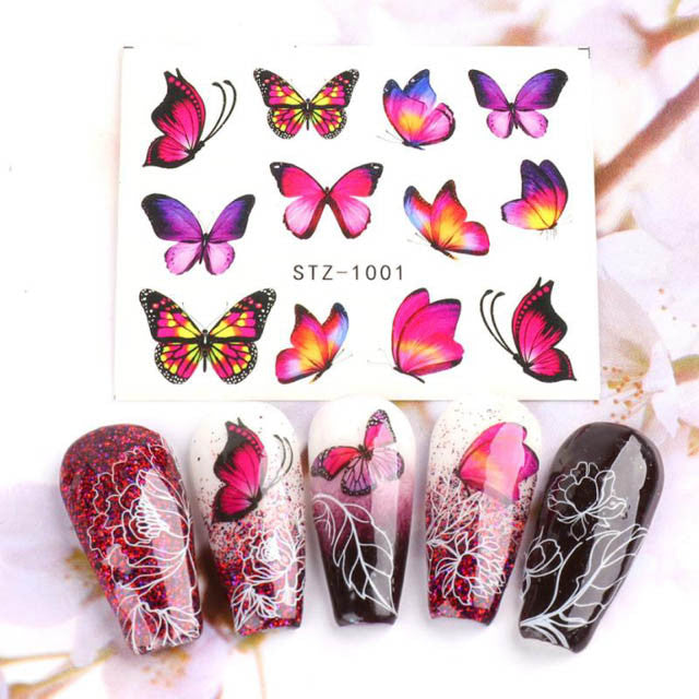 Butterfly Water Transfer Decals Diamond Nail Supplies