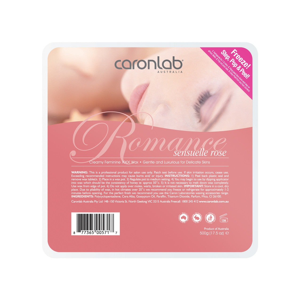 Romance Hard Wax Pellet Tray 500g Diamond Nail Supplies