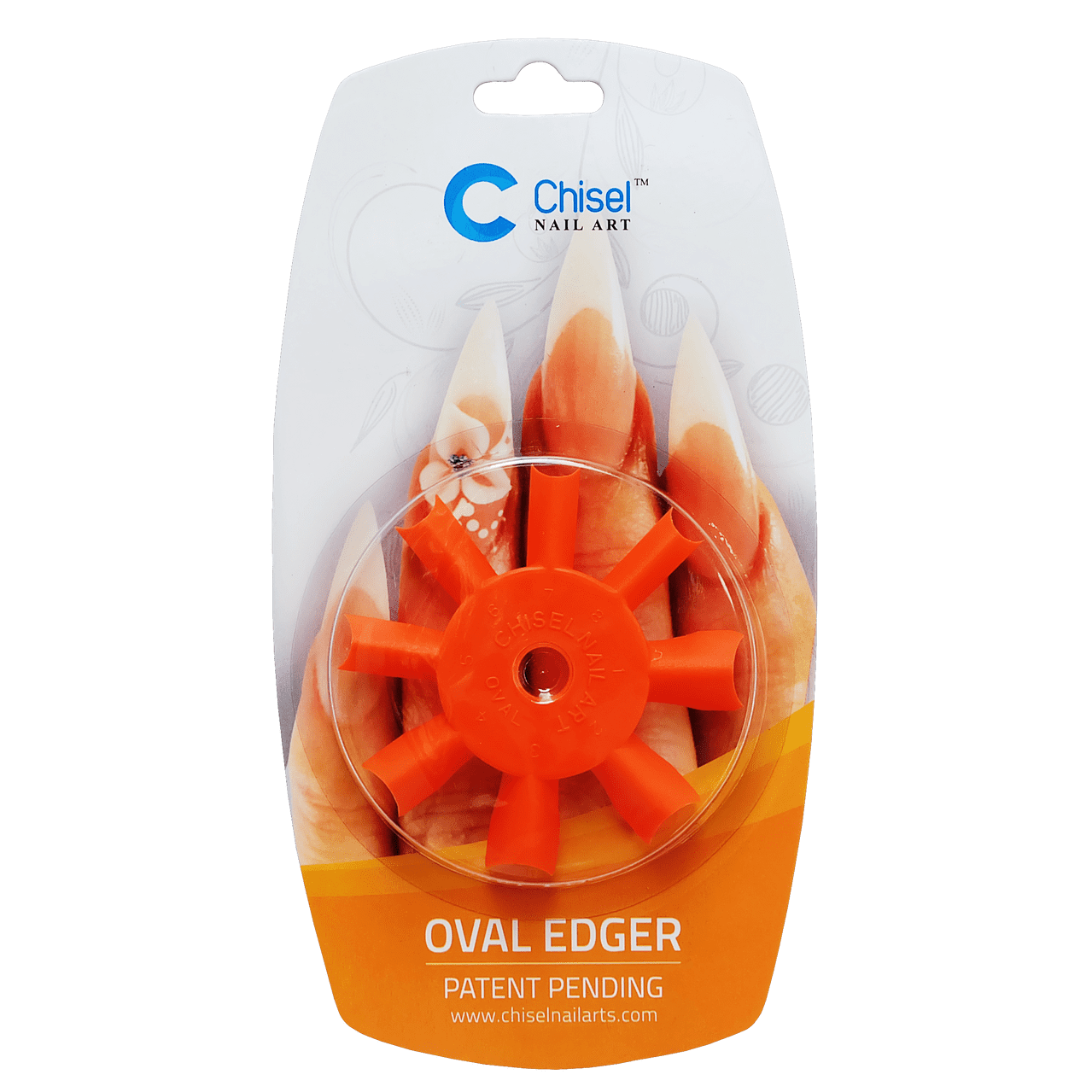 Edger - Oval Orange Diamond Nail Supplies