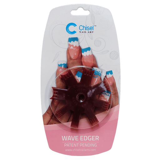 Edger - Wavy Burgandy Diamond Nail Supplies