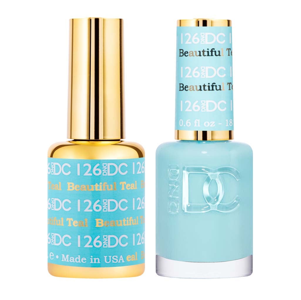 Duo Gel - DC126 Beautiful Teal Diamond Nail Supplies
