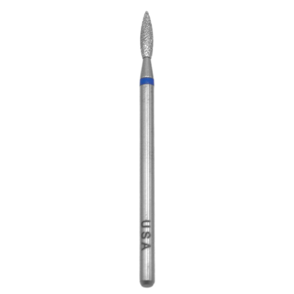 Drill Bit Diamond 2.1mm Flame Russian Manicure 3/32" Diamond Nail Supplies