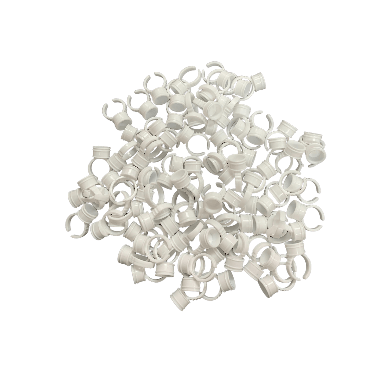 Disposable Glue Ring Pallet Holder - 100pc Diamond Nail Supplies