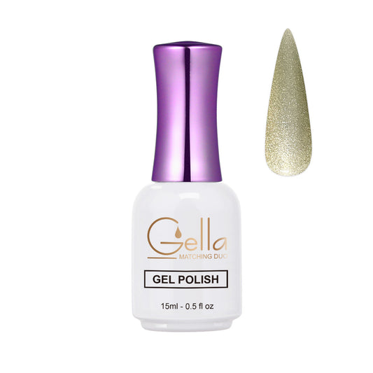 Silver Cat Eyes Gel - CE16 Gold Fire