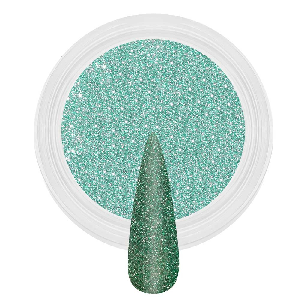 Reflective Dip & Acrylic Powder - D176 Minty Glow Diamond Nail Supplies