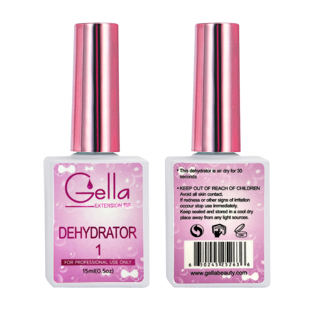 Gella Extension Tip Kit + Studio Lamp Long Almond Diamond Nail Supplies