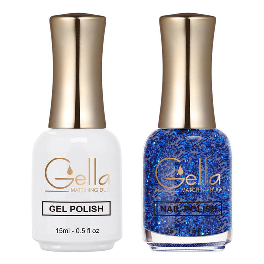 Matching Duo - GN129 Bling On Blue Diamond Nail Supplies