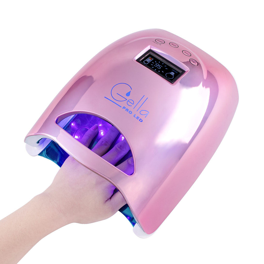 Gella Pro LED Cordless Lamp 48W Pearl Pink Diamond Nail Supplies