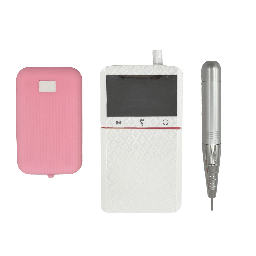 Portable Brushless Rechargable Nail Drill 308S White Diamond Nail Supplies