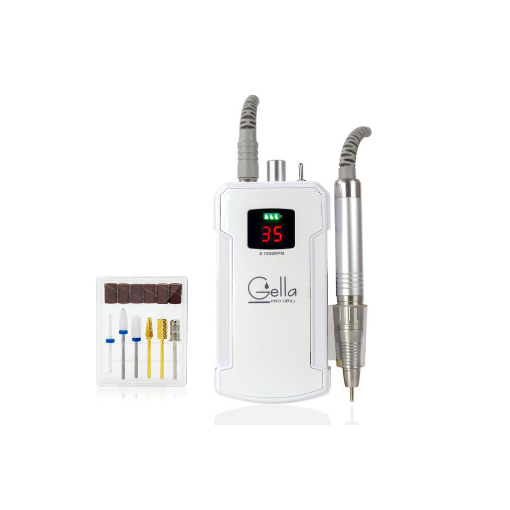 Portable Pro Drill TP282 White + Premium Drill Set Diamond Nail Supplies