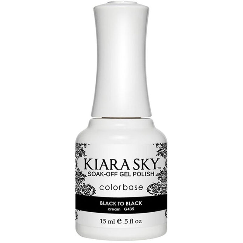 Gel Polish - G435 Black To Black Diamond Nail Supplies