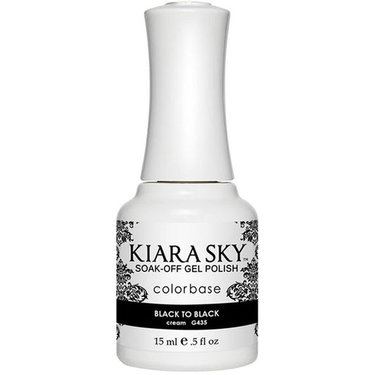 Gel Polish - G435 Black To Black Diamond Nail Supplies