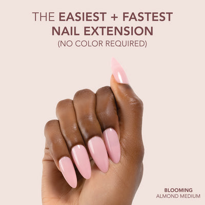 Gelly Tips Cover - Almond Medium Blooming