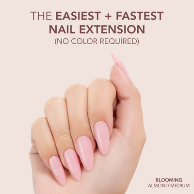 Gelly Tips Cover - Almond Medium Blooming