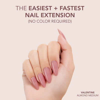 Gelly Tips Cover - Almond Medium Valentine