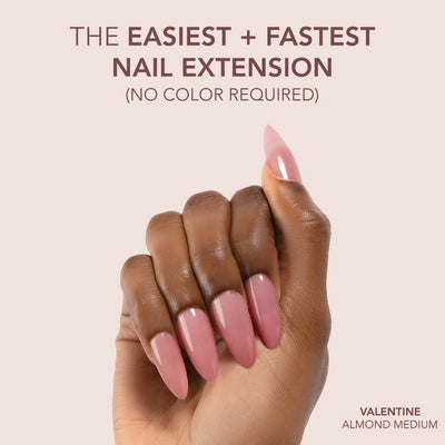 Gelly Tips Cover - Almond Medium Valentine