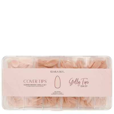 Gelly Tips Cover - Almond Medium Vanilla Sky
