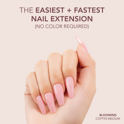Gelly Tips Cover - Coffin Medium Blooming