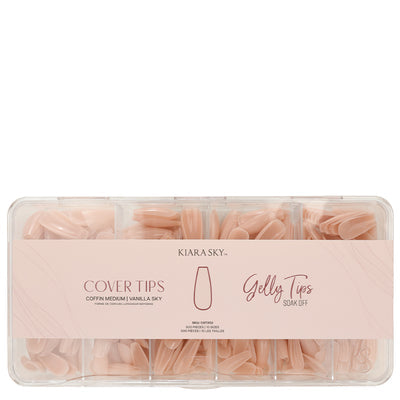 Gelly Tips Cover - Coffin Medium Vanilla Sky