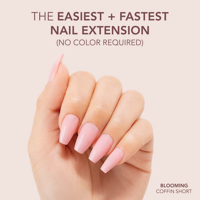 Gelly Tips Cover - Coffin Short Blooming