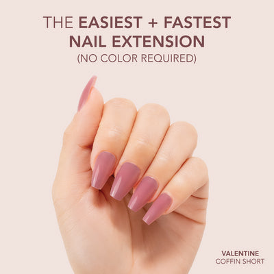 Gelly Tips Cover - Coffin Short Valentine