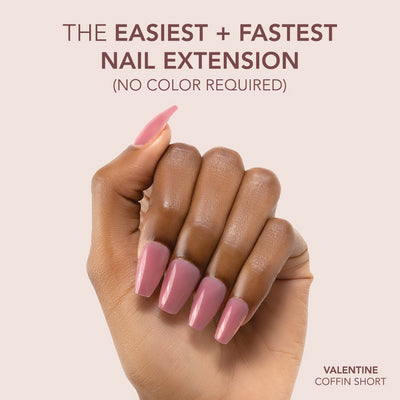 Gelly Tips Cover - Coffin Short Valentine