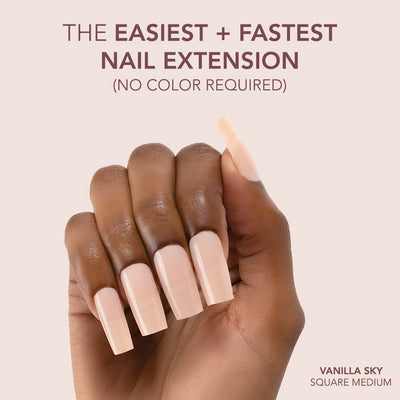 Gelly Tips Cover - Square Medium Vanilla Sky