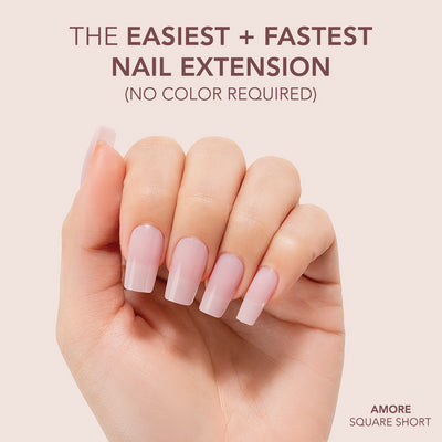 Gelly Tips Cover - Square Short Amore