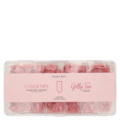 Gelly Tips Cover - Square Short Valentine