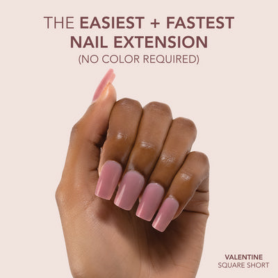 Gelly Tips Cover - Square Short Valentine
