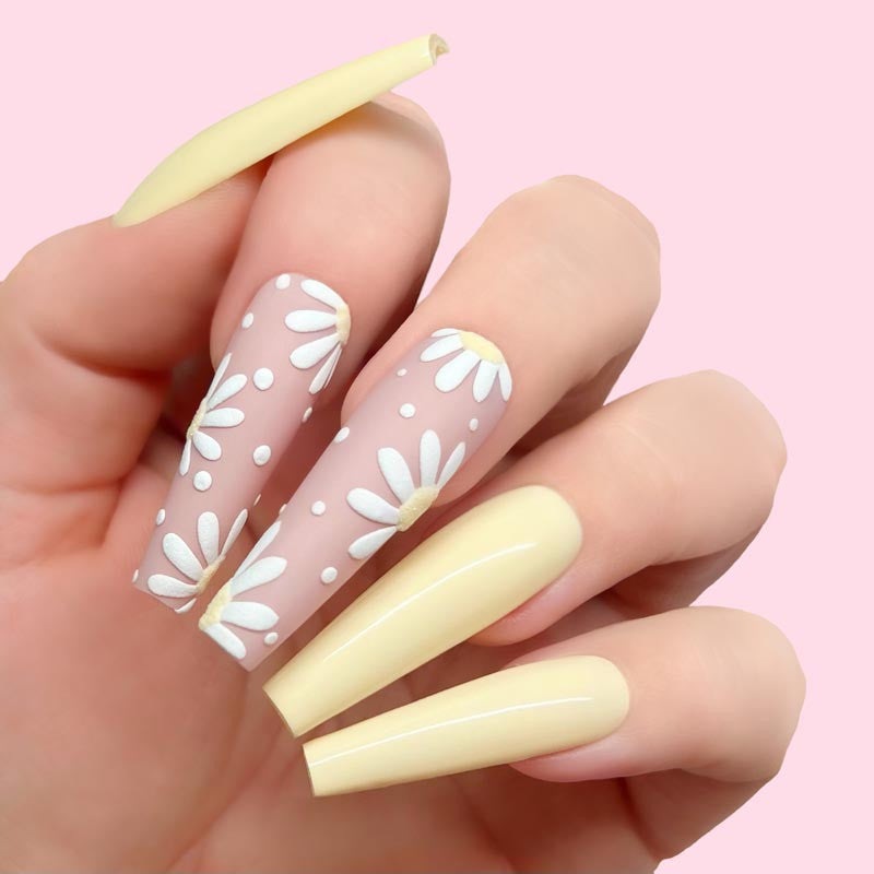 Nail Lacquer - N645 White Peach Diamond Nail Supplies