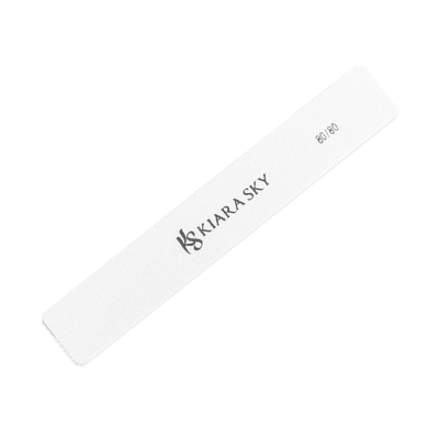 KS Rectangle File White 80/80 Diamond Nail Supplies