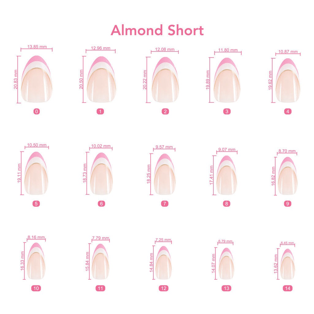 xPress Pro Press-On Nail Tips - XPAS07 Subtle Hint Diamond Nail Supplies