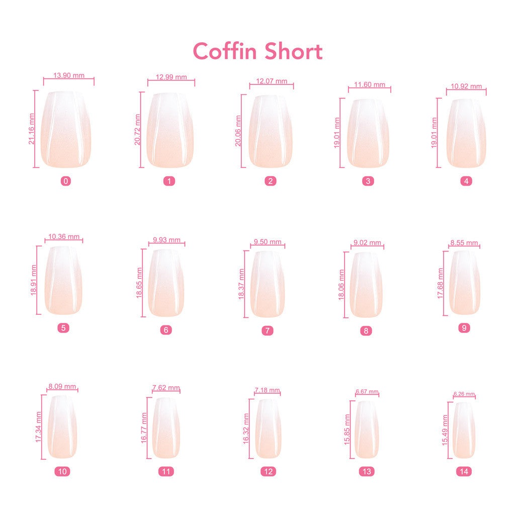 xPress Pro Press-On Nail Tips - XPCS01 Pink Skies Diamond Nail Supplies