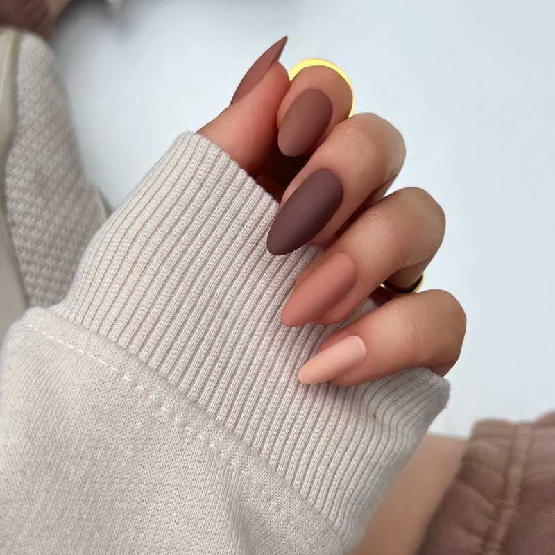 xPress Pro Press-On Nail Tips - XPAM03 Cocoa Rush Diamond Nail Supplies