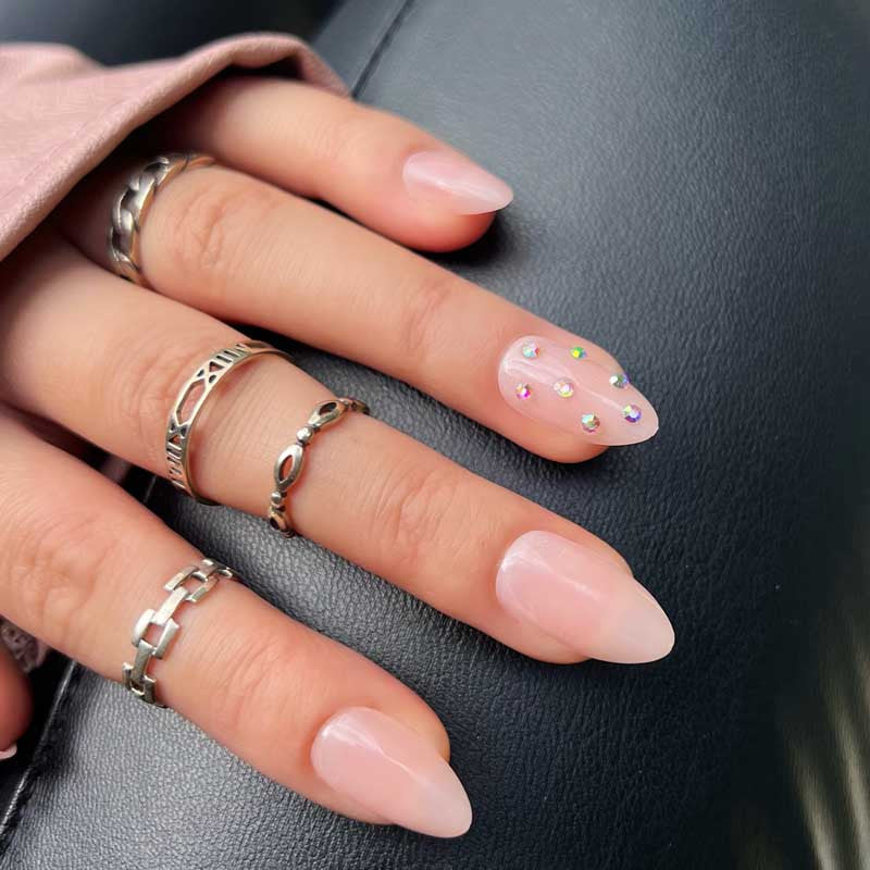 xPress Pro Press-On Nail Tips - XPAS07 Subtle Hint Diamond Nail Supplies
