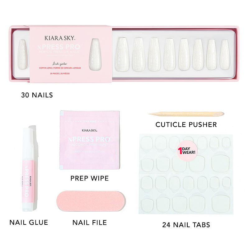 xPress Pro Press-On Nail Tips - XPCL03 lnsti-gator Diamond Nail Supplies