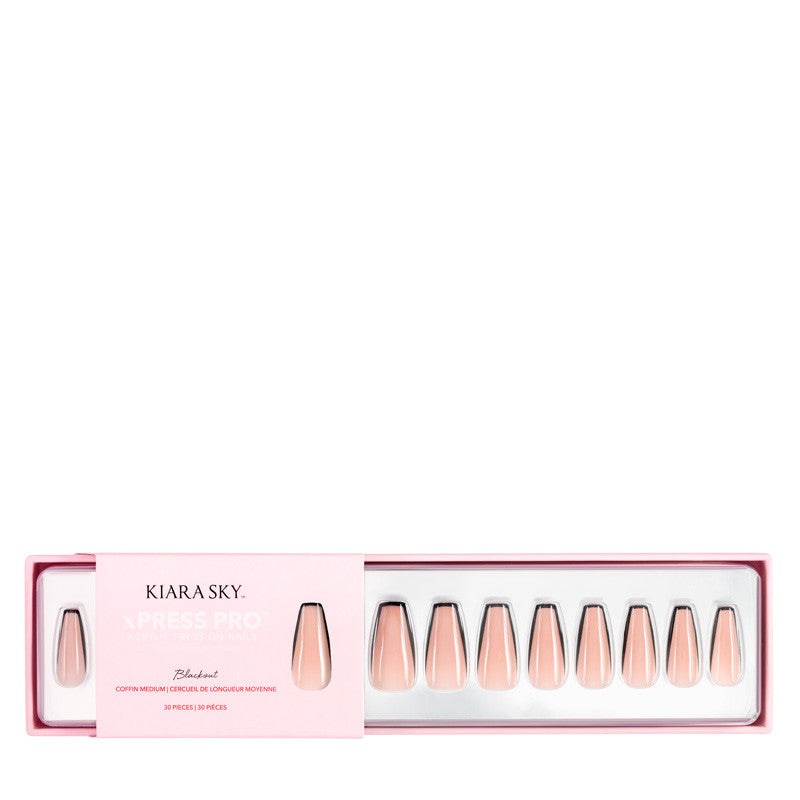 xPress Pro Press-On Nail Tips - XPCM07 Blackout Diamond Nail Supplies