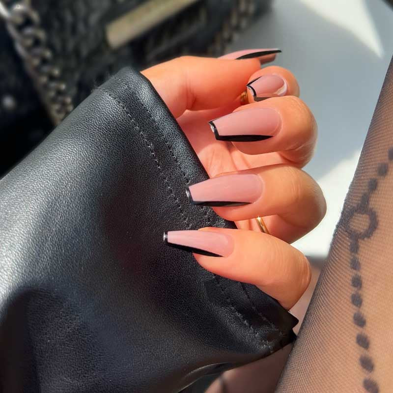 xPress Pro Press-On Nail Tips - XPCM07 Blackout Diamond Nail Supplies