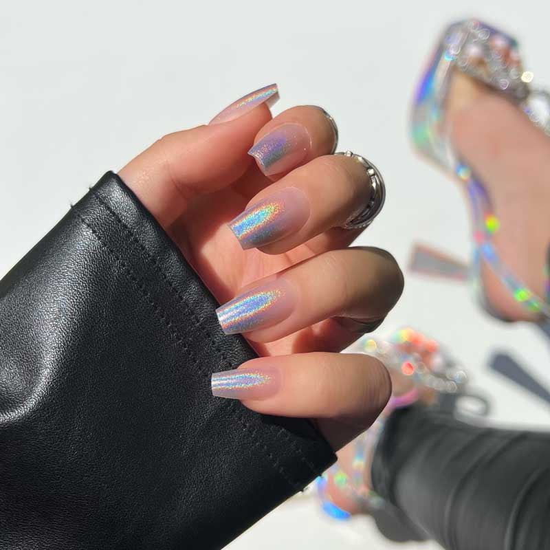 xPress Pro Press-On Nail Tips - XPCS07 Oh Holo There! Diamond Nail Supplies