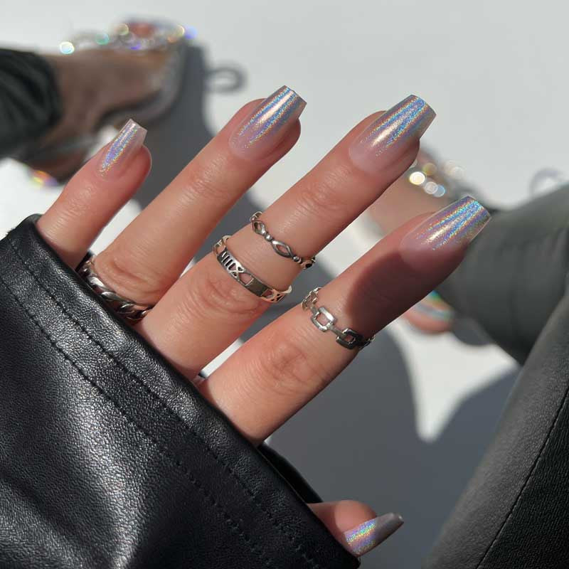 xPress Pro Press-On Nail Tips - XPCS07 Oh Holo There! Diamond Nail Supplies