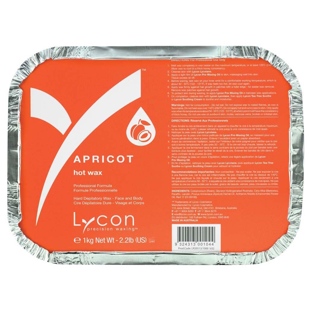 Apricot Hot Wax 1kg Diamond Nail Supplies