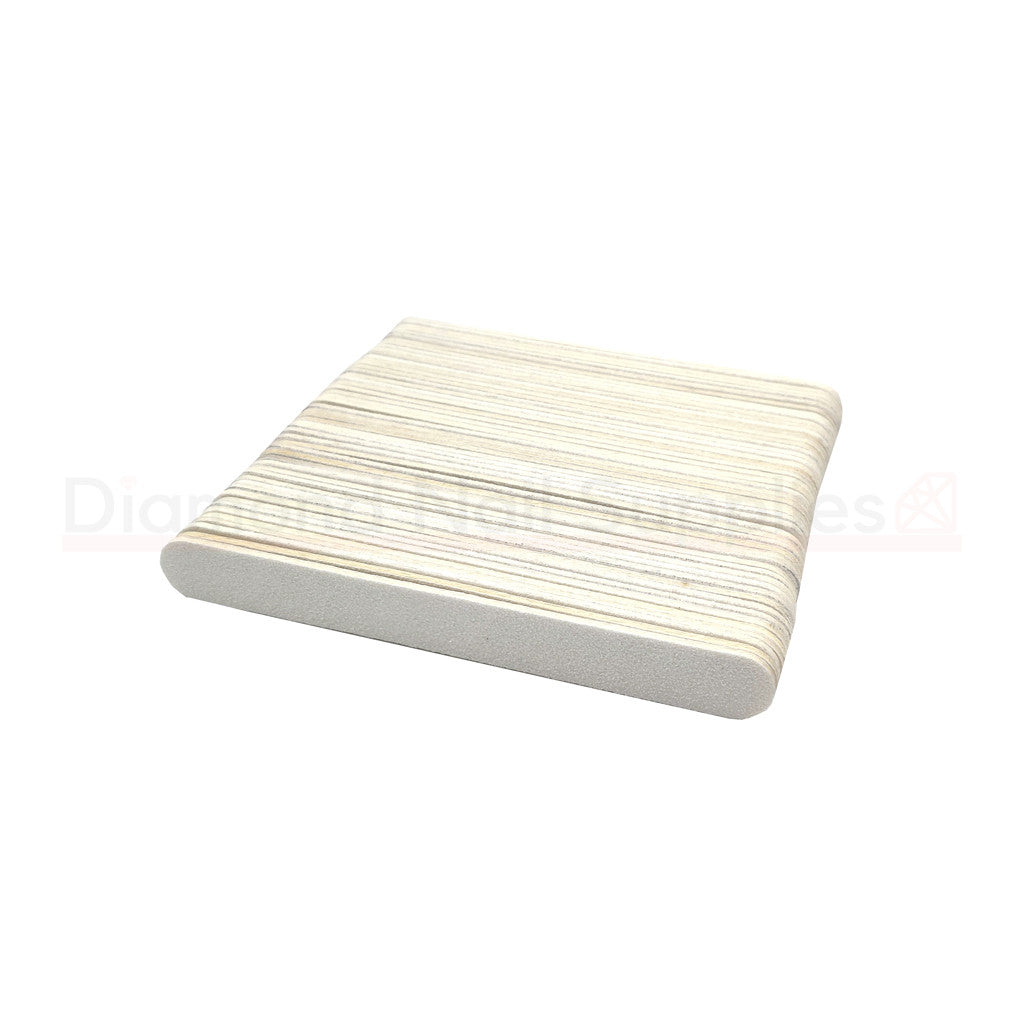 DNS Disposable Mini File White 80/100 50pc Diamond Nail Supplies