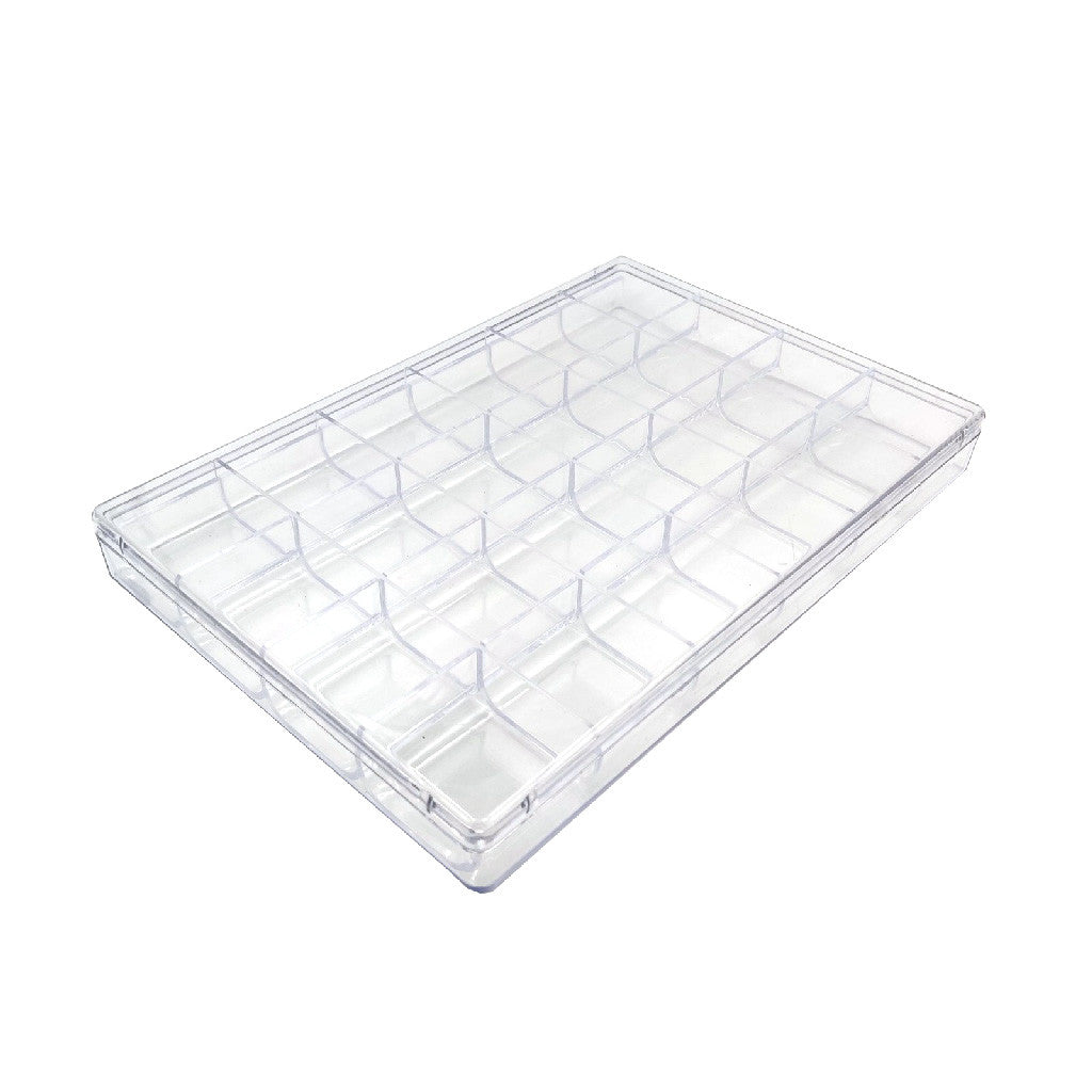 Clear Nail Art Organiser Tray 24 Slot Diamond Nail Supplies