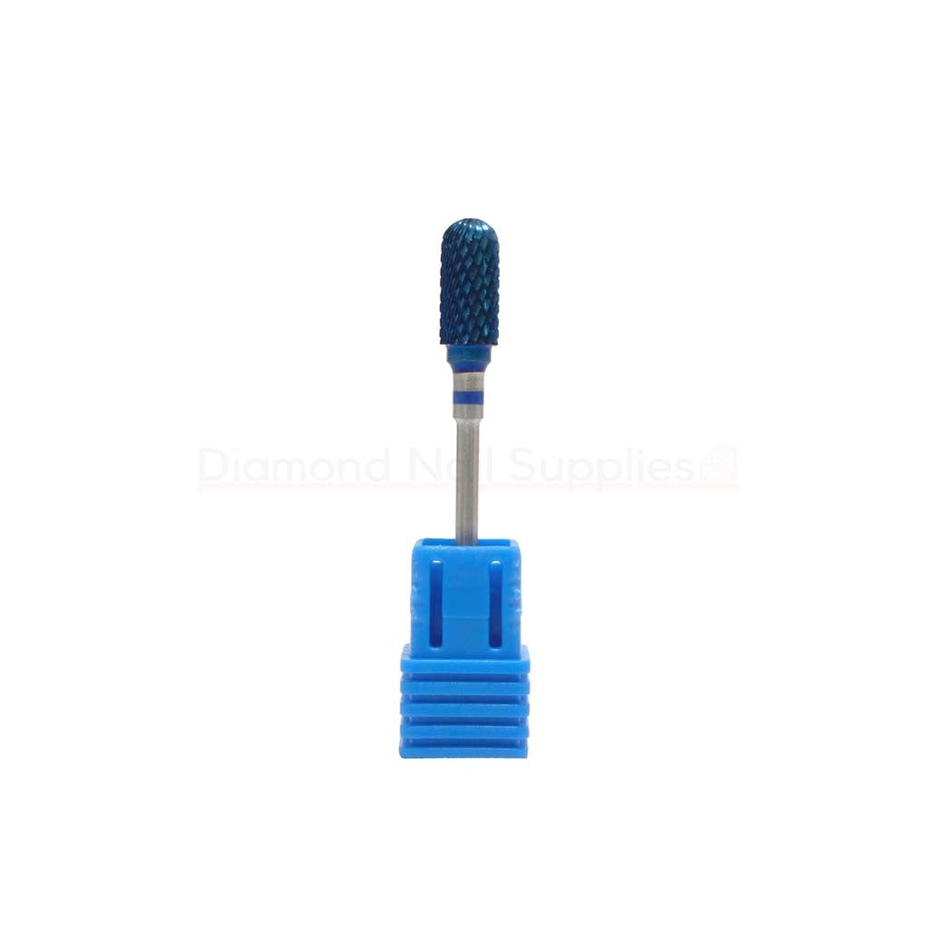 Drill Bit Barrel Ball Top Blue M 3/32" Diamond Nail Supplies