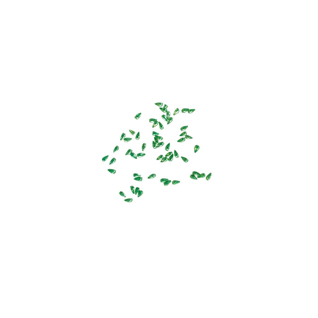 Rhinestone Tear Drop Green Diamond Nail Supplies