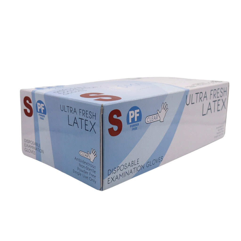 Ultra Fresh Latex Gloves White PF Small Diamond Nail Supplies